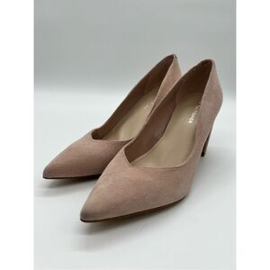 Marc Fisher Blush Pink Suede Block Heels